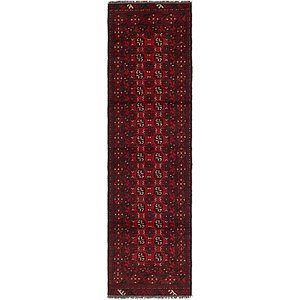 2' 8 x 9' 4 Afghan Akhche Runner Rug