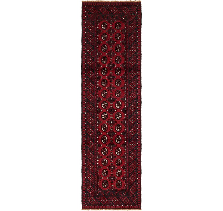 2' 8 x 9' 4 Afghan Akhche Runner Rug
