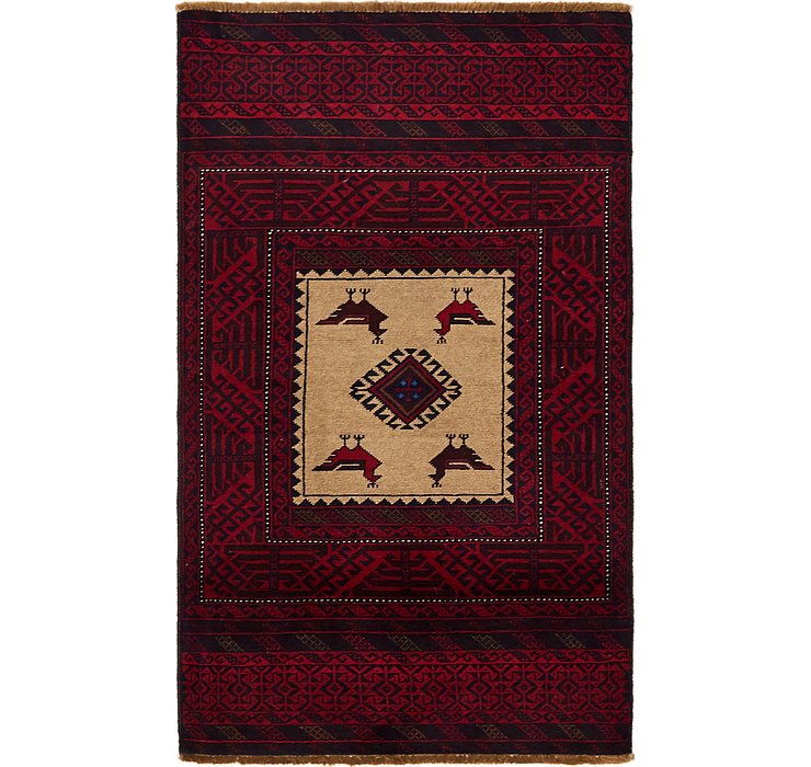 3' x 5' 2 Balouch Persian Rug