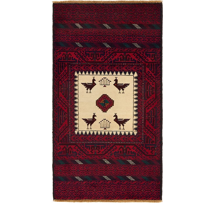 3' x 5' 6 Balouch Persian Rug
