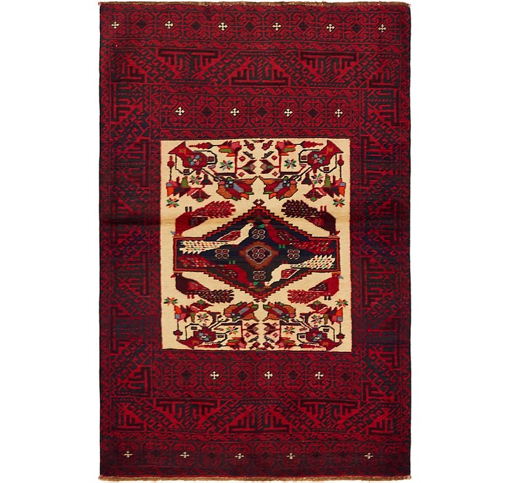3' 3 x 5' Balouch Persian Rug