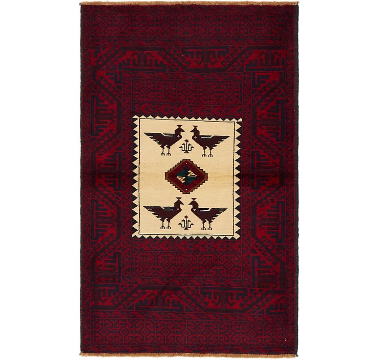 3' 2 x 5' 2 Balouch Persian Rug
