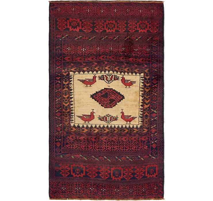 2' 10 x 5' 2 Balouch Persian Rug