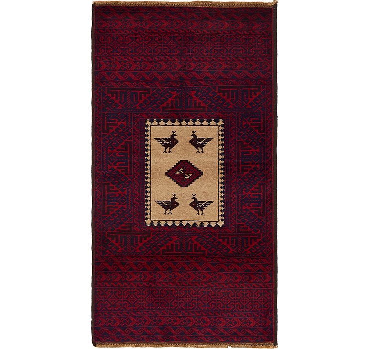 2' 10 x 5' 3 Balouch Persian Rug