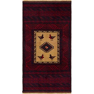 3' x 5' 8 Balouch Persian Rug
