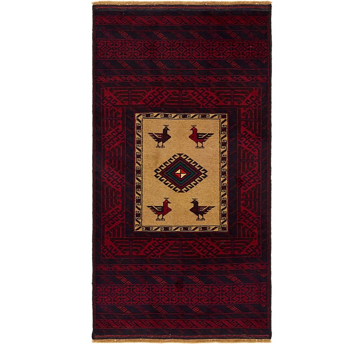 3' x 5' 8 Balouch Persian Rug