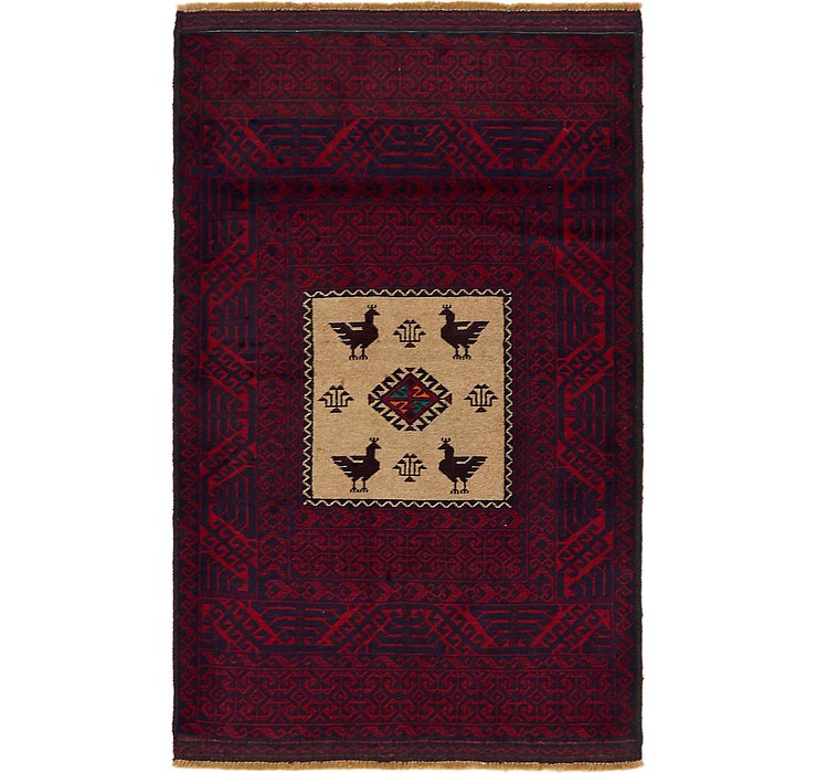 3' 3 x 5' 3 Balouch Persian Rug