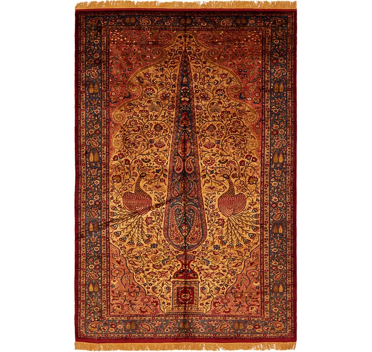 6' 9 x 10' 1 Kashan Persian Rug