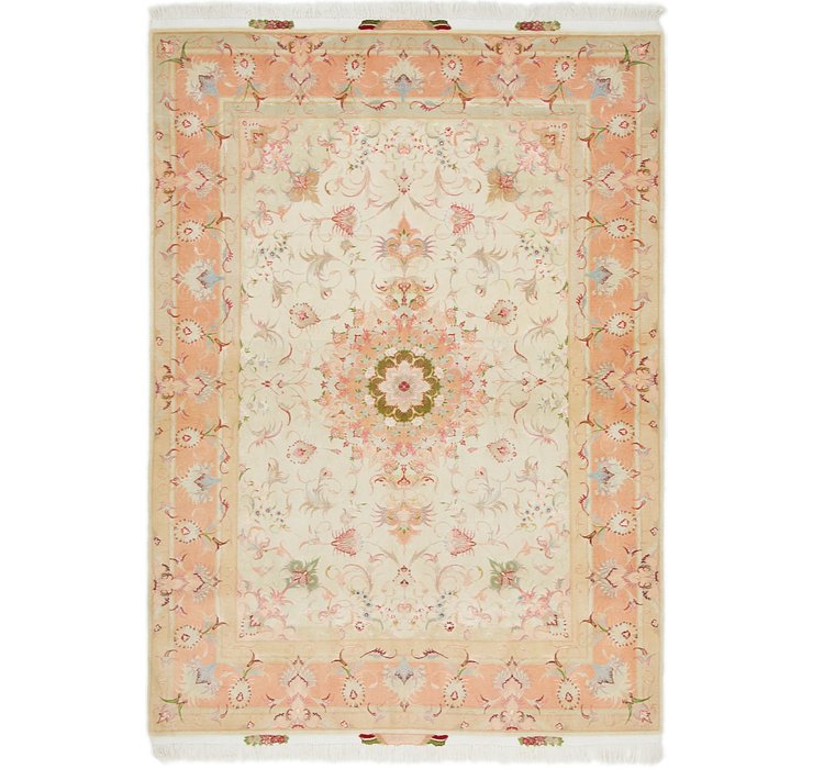 5' x 6' 10 Tabriz Persian Rug