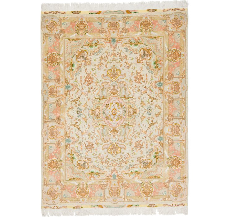 5' x 6' 7 Tabriz Persian Rug