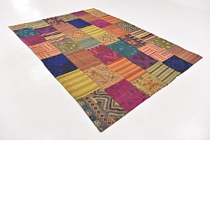 7' x 9' 7 Kilim Patchwork Rug