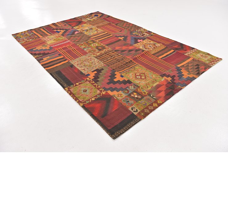 6' 7 x 9' 10 Kilim Patchwork Rug