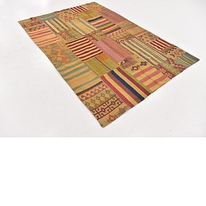 5' 5 x 8' Kilim Patchwork Rug
