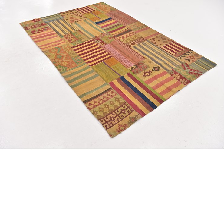 5' 5 x 8' Kilim Patchwork Rug