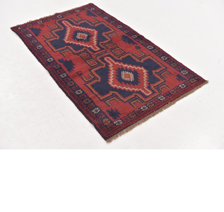 HandKnotted 3' x 4' 10 Balouch Persian Rug