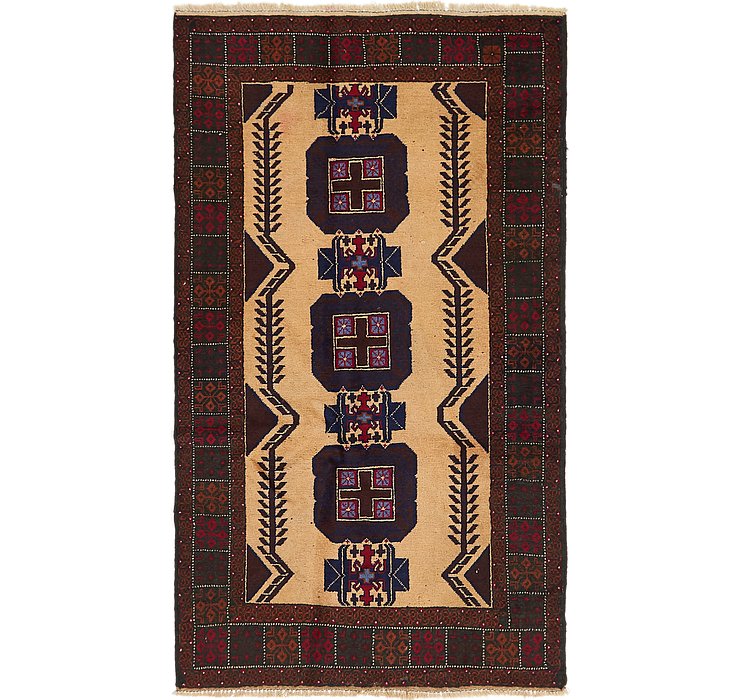 3' 8 x 6' 5 Balouch Persian Rug