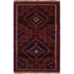 Unique Loom 2' 9 x 4' 7 Balouch Persian Rug