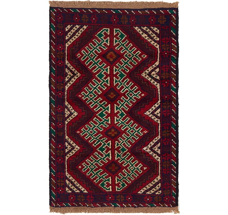 2' 9 x 4' 6 Balouch Persian Rug