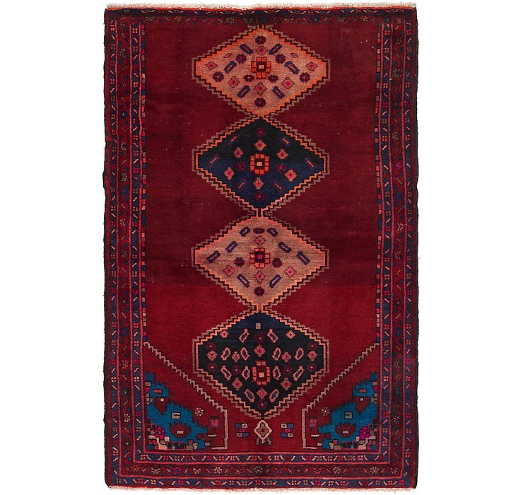 4' x 6' 3 Hamedan Persian Rug