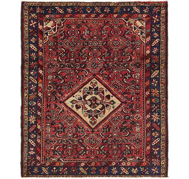 4' 5 x 5' 5 Hossainabad Persian Squ...