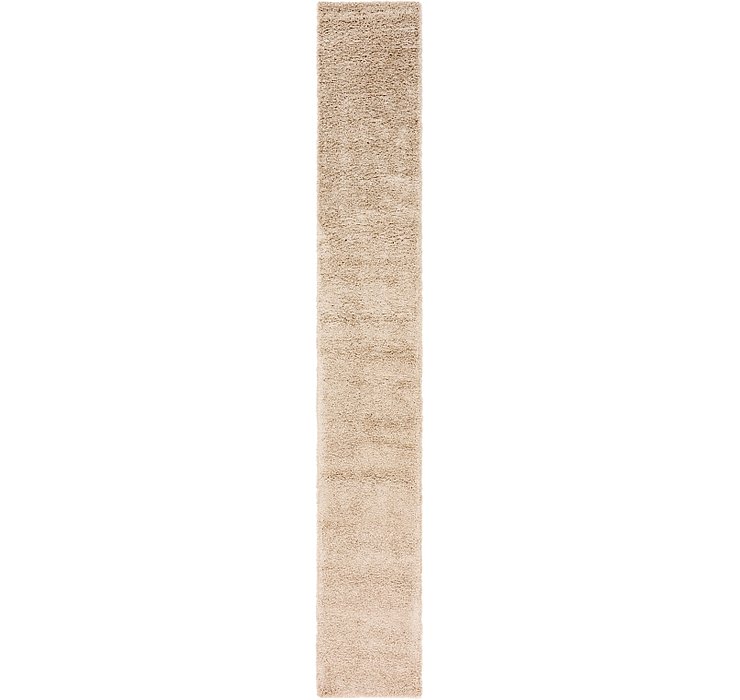 2' 6 x 16' 5 Solid Shag Runner Rug