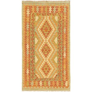Unique Loom 2' 8 x 4' 10 Kilim Waziri Rug