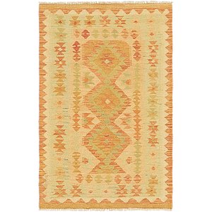 Unique Loom 2' 7 x 4' 2 Kilim Waziri Rug