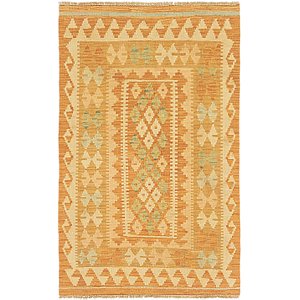 Unique Loom 2' 7 x 4' Kilim Waziri Rug
