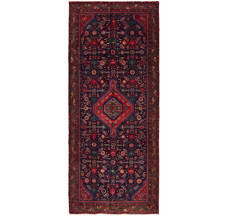 3' 10 x 9' 6 Hossainabad Persian Run...