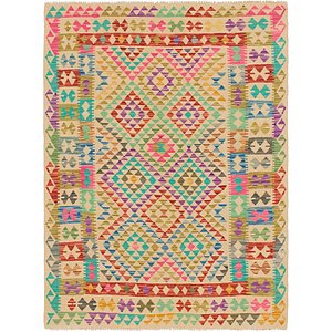 4' 9 x 6' 8 Kilim Maymana Rug