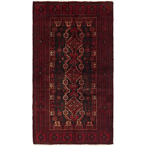 3' 4 x 6' 2 Balouch Persian Rug