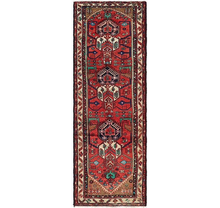 3' 4 x 9' 10 Hamedan Persian Runner ...