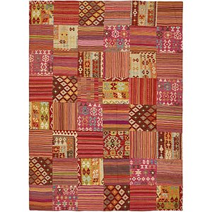 Unique Loom 7' 10 x 10' 10 Kilim Patchwork Rug