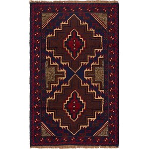 2' 9 x 4' 7 Balouch Persian Rug