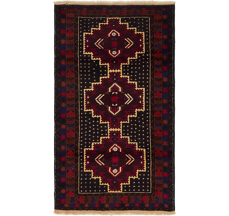 3' 6 x 6' 3 Balouch Persian Rug