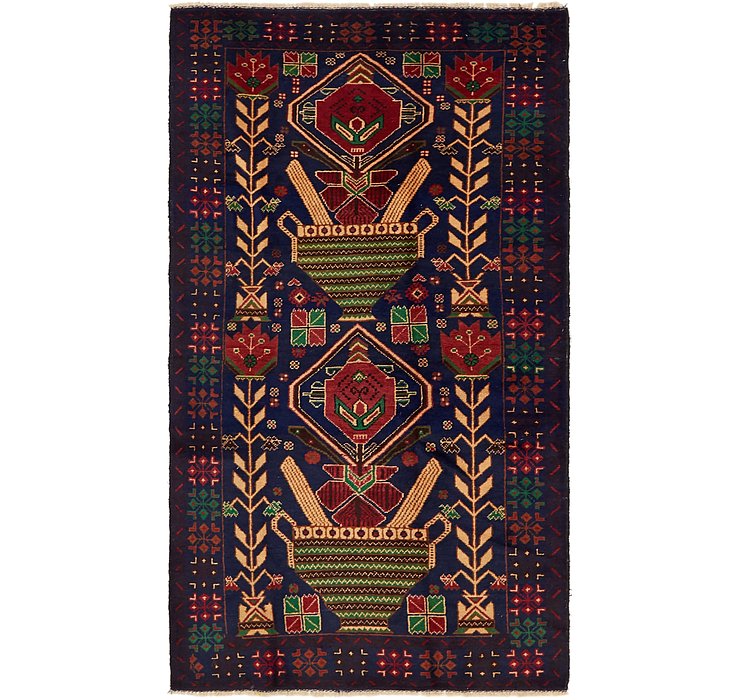 3' 8 x 6' 7 Balouch Persian Rug