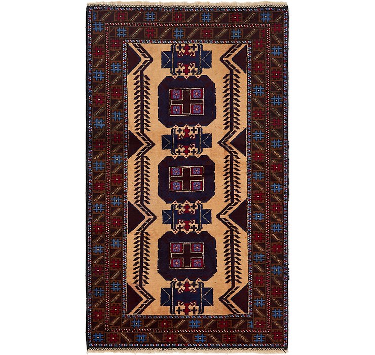 112cm x 193cm Balouch Persian Rug