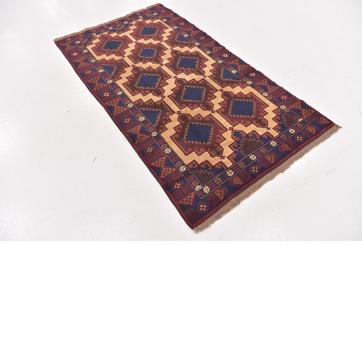 3' 7 x 6' 4 Balouch Persian Rug