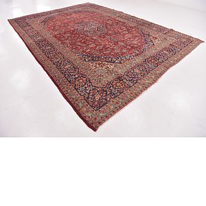 9' 8 x 13' 7 Kashan Persian Rug
