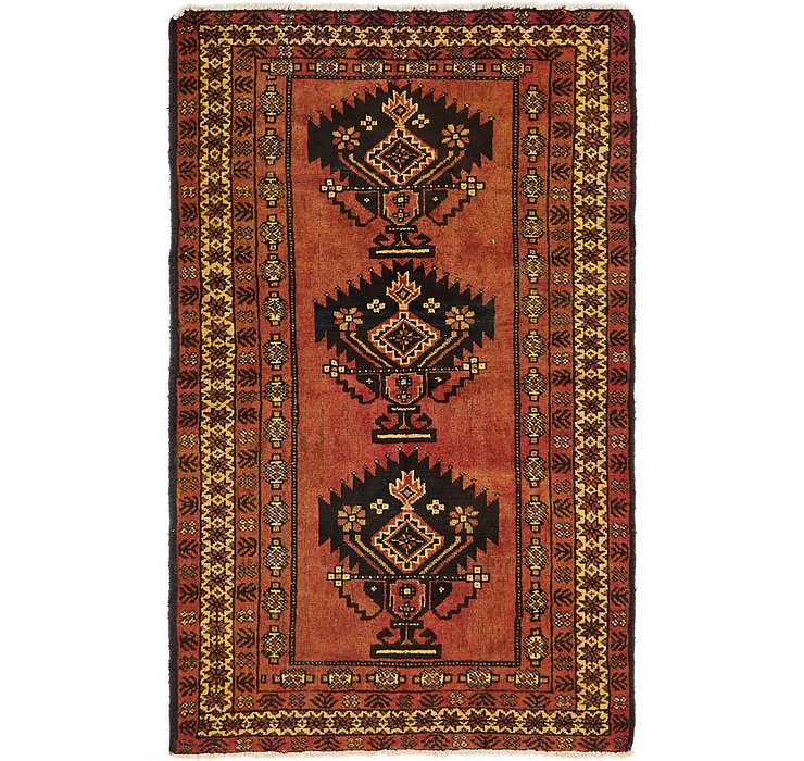 4' x 6' 10 Shiraz-Lori Persian Rug