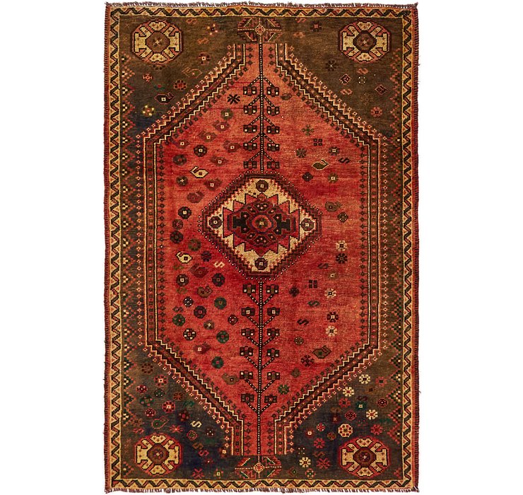 4' 10 x 7' 5 Shiraz-Lori Persian Rug