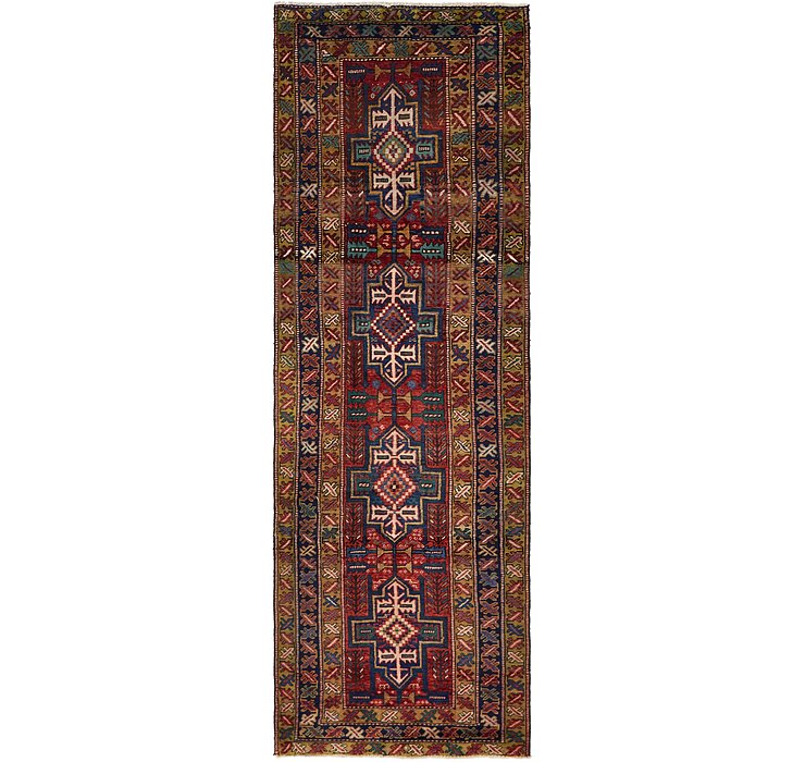 3' 4 x 10' 9 Gharajeh Persian Runner...