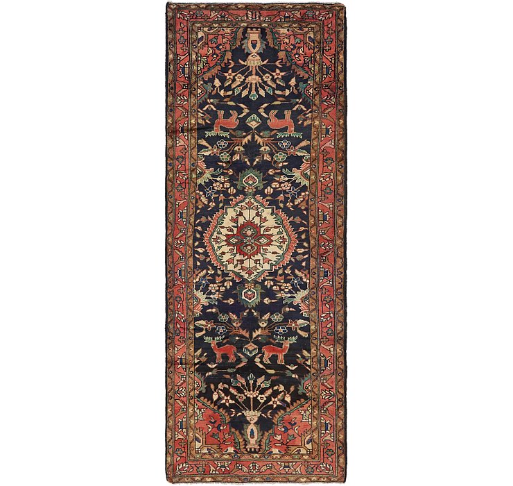 3' 7 x 9' 10 Hamedan Persian Runner ...