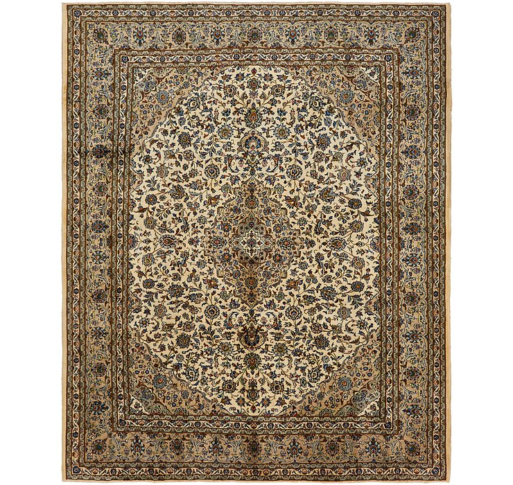 9' 8 x 12' 2 Kashan Persian Rug