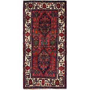 3' 5 x 7' 5 Hamedan Persian Runner ...