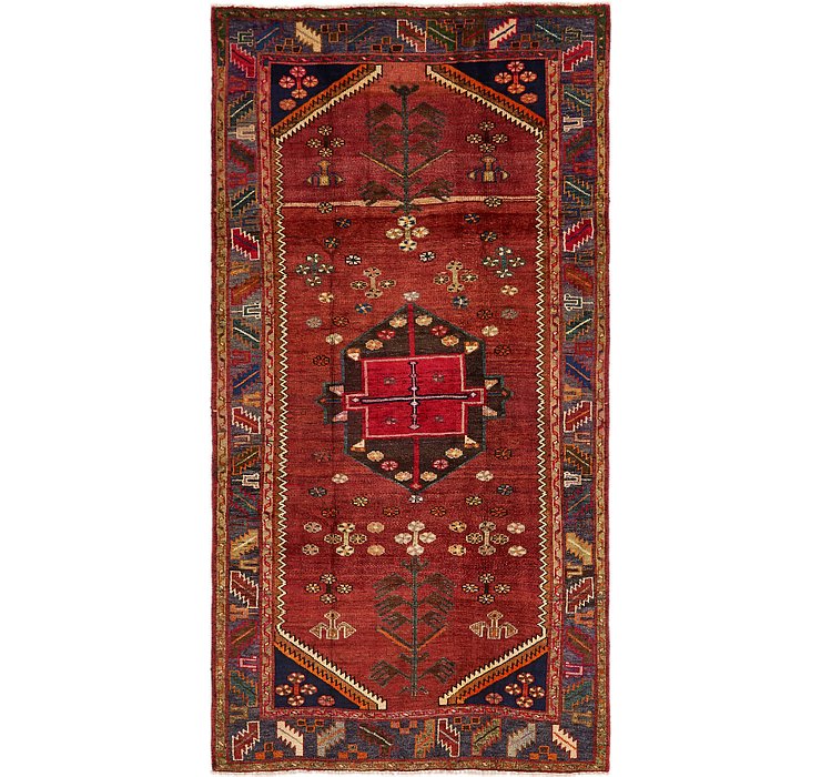 HandKnotted 5' x 9' 9 Shiraz Persian Runner Rug