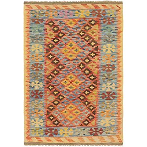 0' 5 x 3' 5 Kilim Maymana Rug