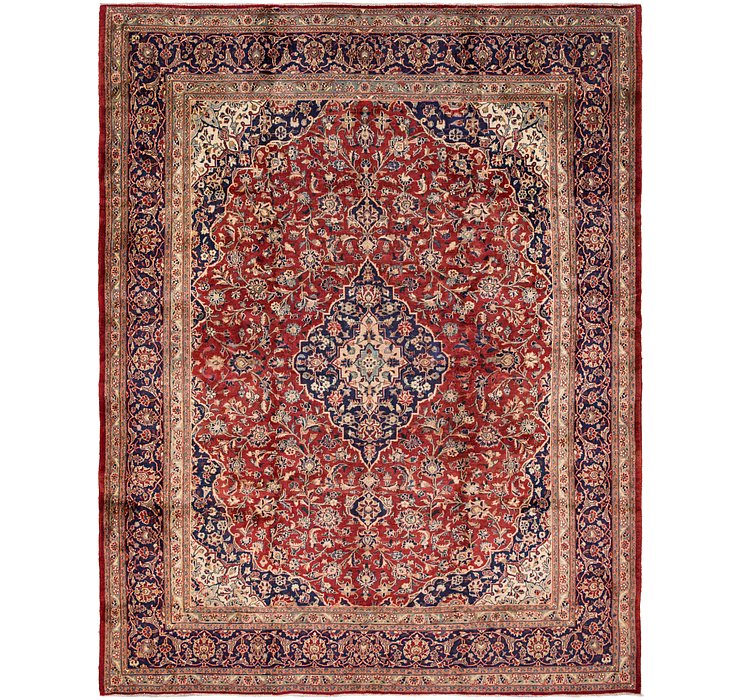 HandKnotted 9' 5 x 12' Kashan Persian Rug