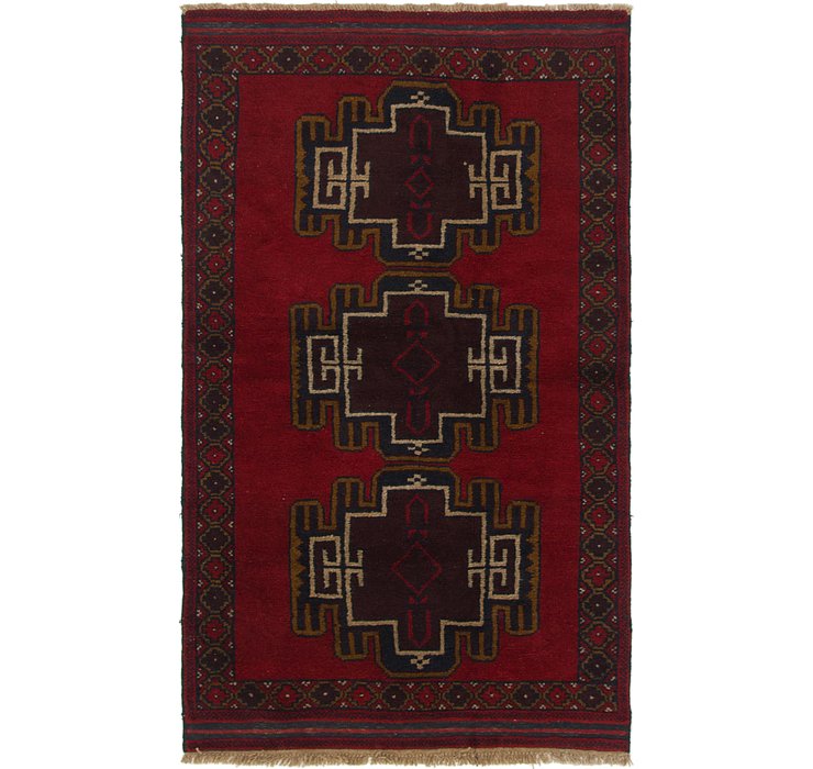 3' 6 x 6' Balouch Persian Rug