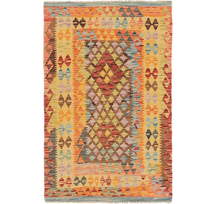 3' 6 x 5' 4 Kilim Maymana Rug